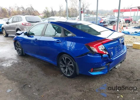 2019 Honda Civic Sport из США, поврежденный, VIN 2HGFC2F86KH575505